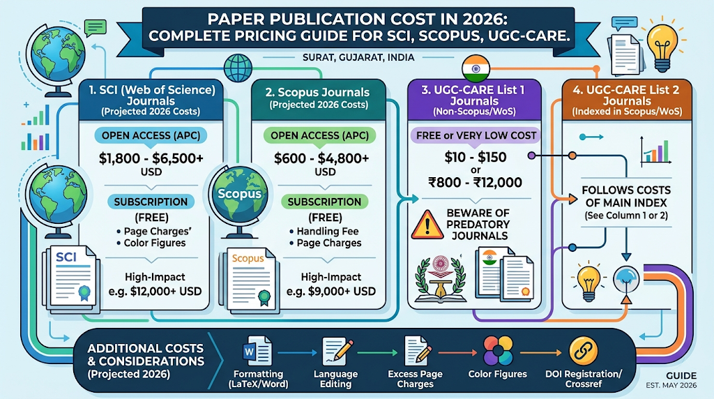 Paper Publication Cost in 2026 — Complete Pricing Guide for SCI, Scopus, UGC-CARE