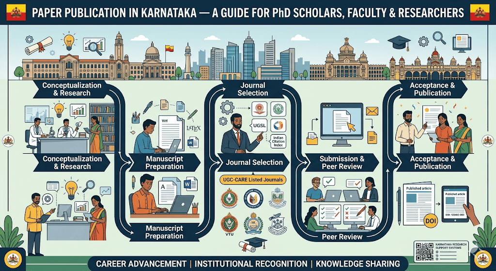 Paper Publication in Karnataka — For PhD Scholars, Faculty & Researchers