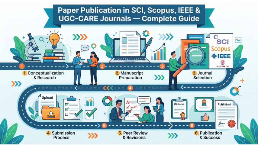 Paper Publication in SCI, Scopus, IEEE & UGC-CARE Journals — Complete Guide